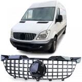 Grila sport neagra lucioasa cu crom pentru Mercedes Sprinter W906 06-13 Performance AutoTuning