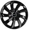 Set 4 Capace Roti 17 inch, Stig Negru Lucios Compatibil Cu Smart, Autohelix MSA
