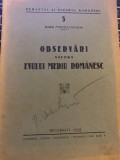 Observari asupra Evului Mediu Romanesc - Marin Popescu-Spineni 1943 autograf