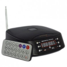 Radio Mp3 WS-3155, 2 x 3 W ,STEREO , baterie interna,telecomanda foto