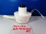 Ansamblu Motor Storcator Philips HR1832 HR1842 cu Clapeta Stanga, Picioruse Antiderapante - Piese Schimb Originale