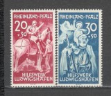 Germania.1948 ZONA FRANCEZA:Rheinland-Pfalz-Ajutorul Ludwigshafen SG.63
