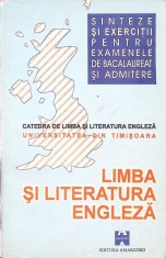 SINTEZE SI EXERCITII DE LIMBA SI LITERATURA ENGLEZA PENTRU EXAMENELE DE BACALAUREAT SI ADMITERE-HORTENSIA P-307007