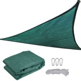 Parasolar Triunghiular eMazing 3x3x3 m Verde, Poliester, Gradina Terasă