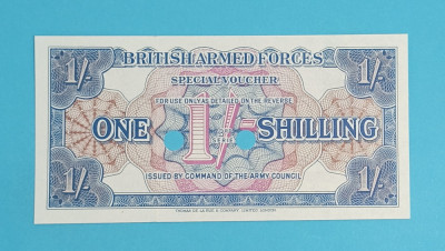 Marea Britanie 1 Shilling 1956 &amp;#039;Fortele Armate Britanice&amp;#039; UNC foto