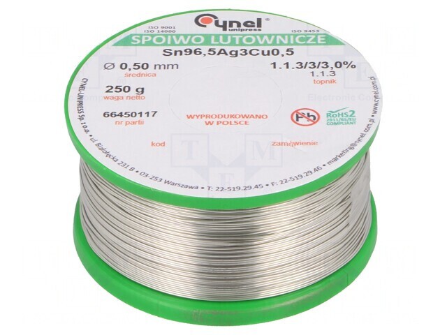 S&acirc;rmă de lipit fără plumb 500um 250g bobină