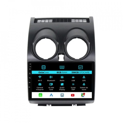 Navigatie Dedicata Nissan Qashqai J10 (2007-2013), 9Inch, 8Gb Ram, 256Gb Stocare, Carplay foto