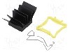 Radiator extrudat, aluminiu, 17mm x 17mm, negru, Advanced Thermal Solutions - ATS-51170K-C1-R0