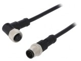 Cablu senzori automatizări M12-M12 0,5m