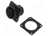 Conector circular BINDER 696 soclu mamă 8 pini 400V 25A IP67/IP69K