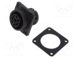 Conector circular BINDER 696 soclu mamă 8 pini 400V 25A IP67/IP69K