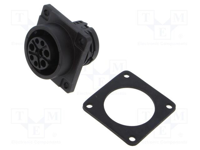 Conector circular BINDER 696 soclu mamă 8 pini 400V 25A IP67/IP69K