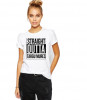 Tricou dama alb - Straight Outta Targu Mures - 2XL, THEICONIC