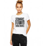 Tricou dama alb - Straight Outta Targu Mures - S