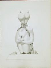 Jules PERAHIM - Compozitie Erotica 4, Heliogravura pe hartie Arches, 1972