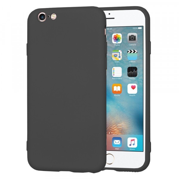 Husa pentru Apple iPhone 6 / 6s, Techsuit, SoftFlex, Neagra