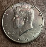 C50 - Moneda foarte veche - America - half dollar - litera D - 1991