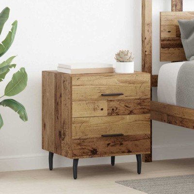 vidaXL Dulap de noapte Lemn vechi 40 x 35 x 47.5 cm Lemn compozit 882042 foto