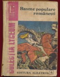 "Basme populare romanesti" - Editura Albatros, 1977 - Uzat