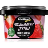 Beauty Jar Yummy Strawberry Letter crema delicata pentru exfoliere cu efect de hidratare 360 g