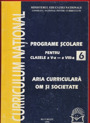 Programe scolare pentru clasele 1-8 aria curriculara Om si Societate: Istorie foto