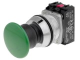 PROMET Comutator Apasare 30mm IP66 NEF30-UDZXY Cap Ciuperca Verde