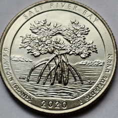 25 cents / quarter 2020 USA, US Virgin Islands, Salt River Bay unc, litera P