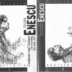 Set 2 casete audio George Enescu ‎– Restitutio, originale