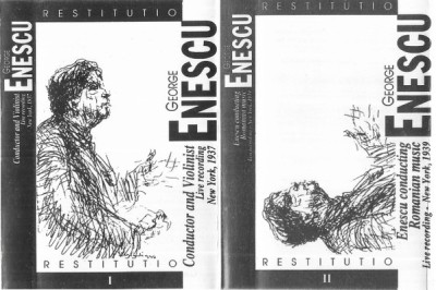 Set 2 casete audio George Enescu &amp;lrm;&amp;ndash; Restitutio, originale foto