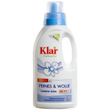 Detergent lichid pentru rufe, fara parfum, Lana si Matase, 500 ml, Klar