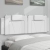 VidaXL Pernă pentru tăblie pat, alb, 160 cm, piele artificială
