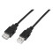 Cablu Prelungitor NANOCABLE 10.01.0203-BK 1,8 m USB Tata Mama Negru
