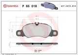 BREMBO P 65 018 PRIME LINE set placute frana,frana disc