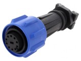 Conector Circular Mufă Mamă PIN 10 Buccaneer 900 Nichelat