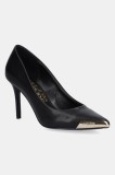 Versace Jeans Couture stilettos de piele culoarea negru, 79VA3S50 ZP127 899