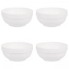 Set boluri, 4 piese, 1.2 l, Portelan, Alb