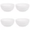 Set boluri, 4 piese, 1.2 l, Portelan, Alb