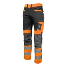 Pantalon Reflectorizant Slim-Fit / Portocaliu - 2Xl foto