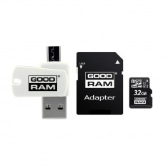 Card de Memorie MicroSD GoodRam 32 GB, Clasa 10, Cititor Card (MicroUSB), Adaptor SD foto