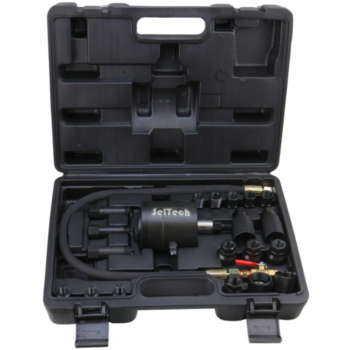 Extractor pneumatic SelTech pentru injectoare, 21 piese