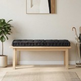 vidaXL Pernă podea canapea din paleți, negru, 120 x 40 x 7 cm, bumbac 48673