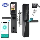 Incuietoare inteligenta Wireless Premium VisionHub&reg;, Yala 5in1 cu Camera video si ecran HD, control de la distanta WiFi, broasca inclusa, acces prin A