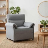 vidaXL Canapea 100% poliester, cadru din metal, MDF, placaj 42033869