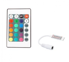 Controller banda led RGB 12V cu telecomanda IR cu 24 taste OKN426-25