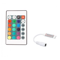 Controller banda led RGB 12V cu telecomanda IR cu 24 taste OKN426-25