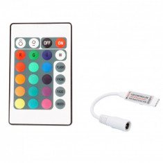 Controller banda led RGB 12V cu telecomanda IR cu 24 taste OKN426-25