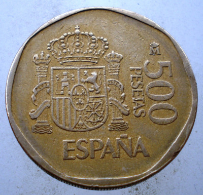 1.099 SPANIA JUAN CARLOS SOFIA 500 PESETAS 1989 foto