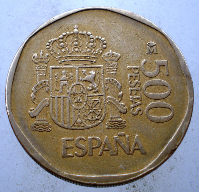 1.099 SPANIA JUAN CARLOS SOFIA 500 PESETAS 1989