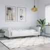 VidaXL Cadru de pat, alb, 90x200 cm, piele ecologică 354227