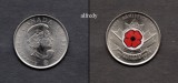 CANADA 2008 25 cents Armistice Day, color, America de Nord